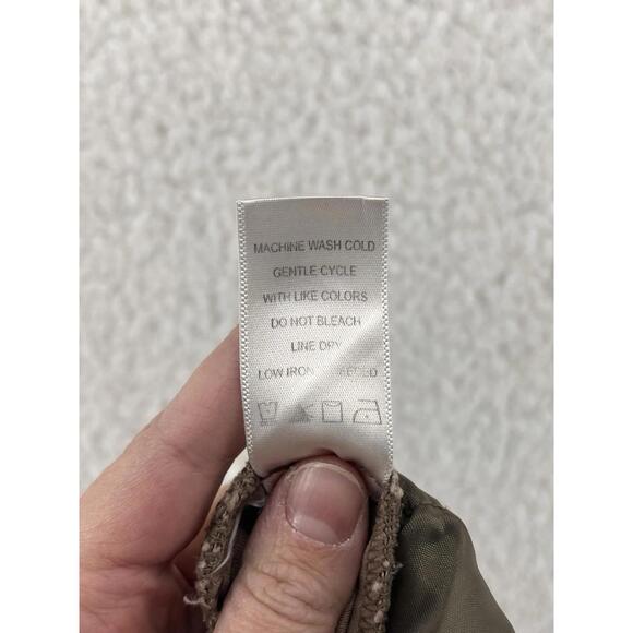 Land' N Sea Women's Wide Leg Pants Size 8 Polyester Blend Beige Career Casual - Picture 8 of 8